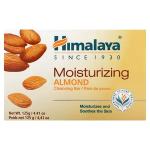 Himalaya Almond Moisturizing Cleansing Bar Soap, 4.41 oz (125 g)