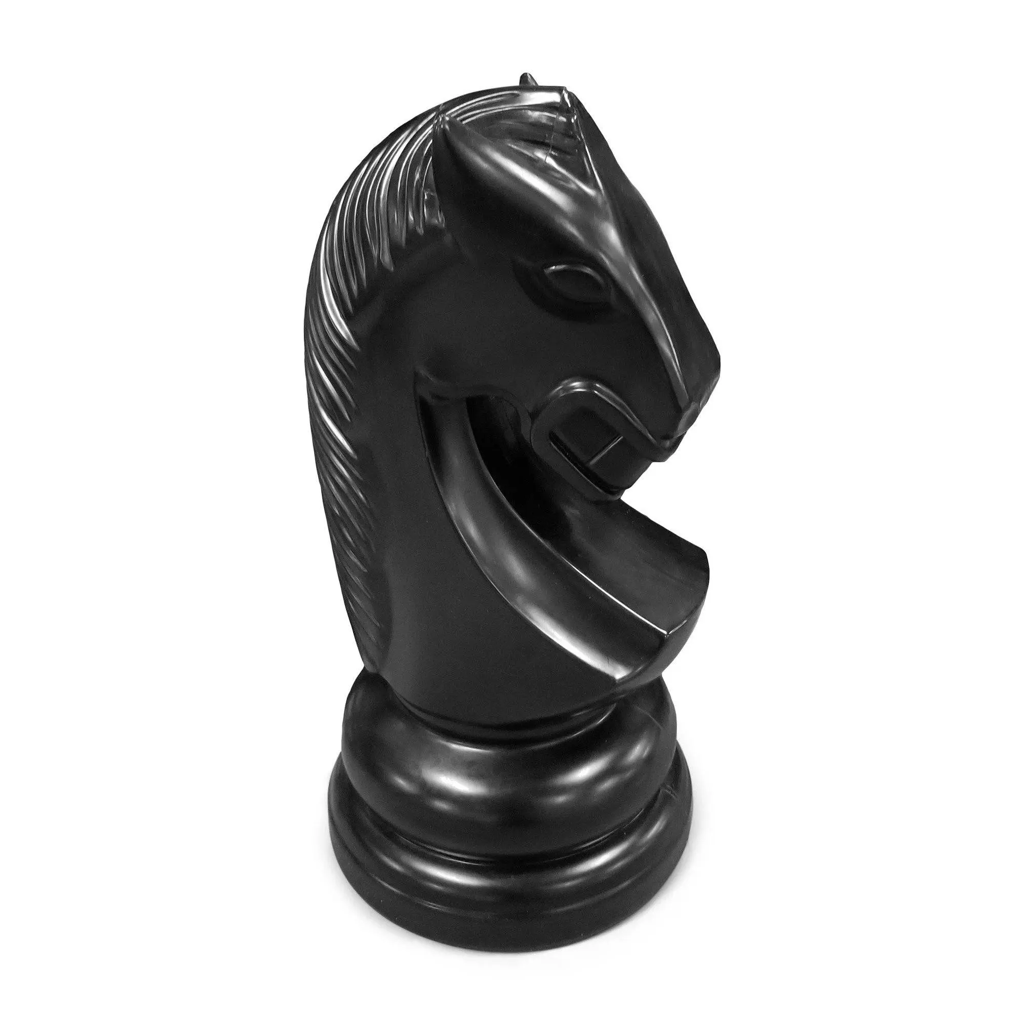 MegaChess 17 Inch Black Perfect Knight Giant Chess Piece