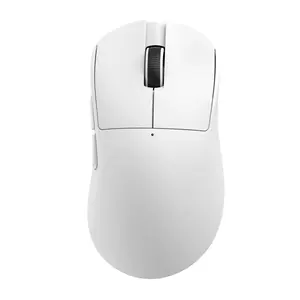 AJAZZ NJ08 Wireless Office Mouse, Computer Gaming Mouse, Right hand Asymmetrical Design RGB Soft Tone Button 1kHz Return Rate 2.4 Wired BT Six gear DPI Adjustment 12800 Support Multi system for E-sports Games and Office