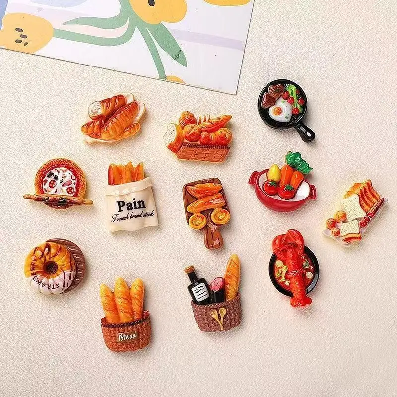 Cute Food & Drink Themed Refrigerator Magnets - Kitchen, Office Home Decor Adornments
