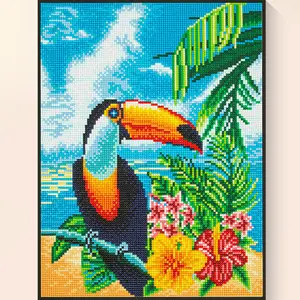 Diamond Painting Kits for Adults Tropic Affair Full Round Drill 5D DIY Set 15.7x19.7in Canvas Acrylic Craft Gift for Beginners Home Wall Décor