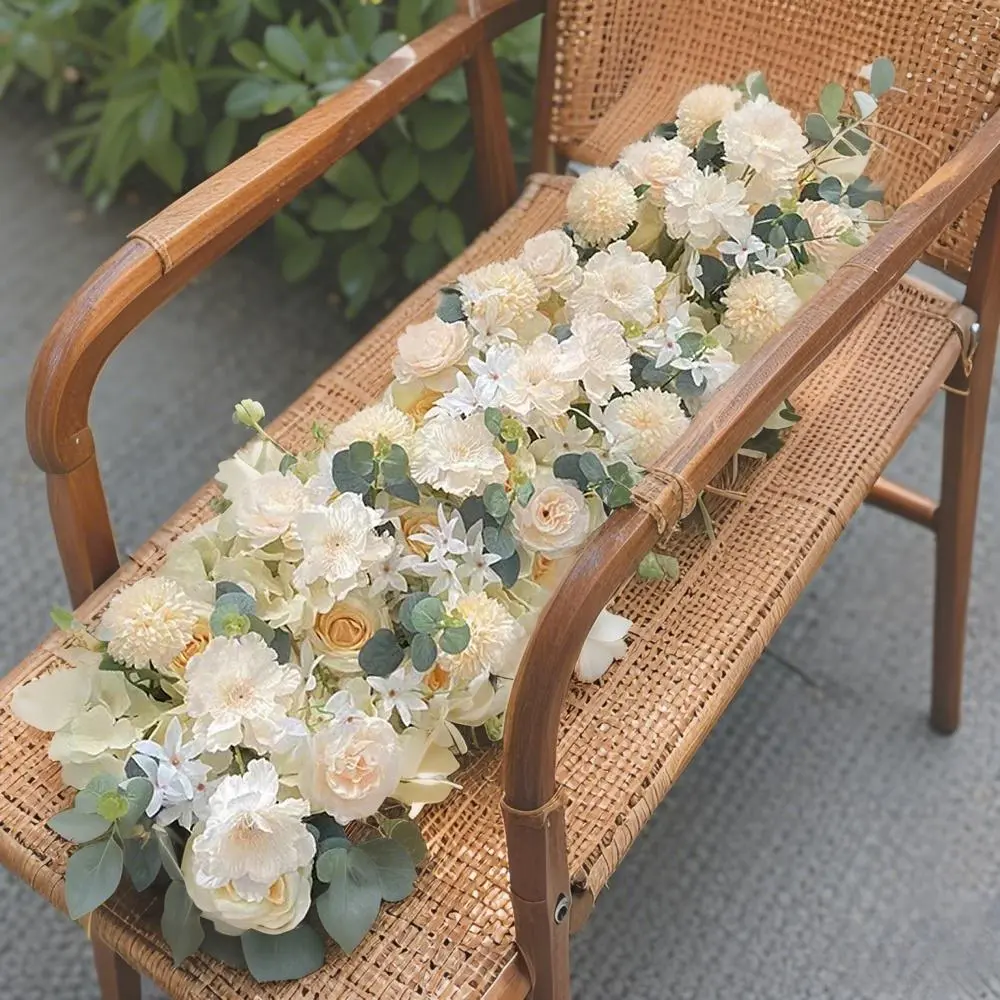 1 Meter Flower Wall, Faux Flowers, Artificial Fake Flowers, Decorative Artificial Flower, Wedding Stage Backdrop Decoration, Photography Props, Bride Decor, Outdoor Wedding & Home Decor
