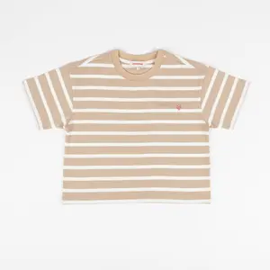 Heavyweight S/S Cropped Striped T-Shirt
