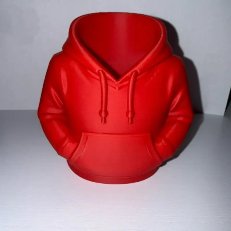 Red Hoodie Design Desk Pen and Pencil Holder