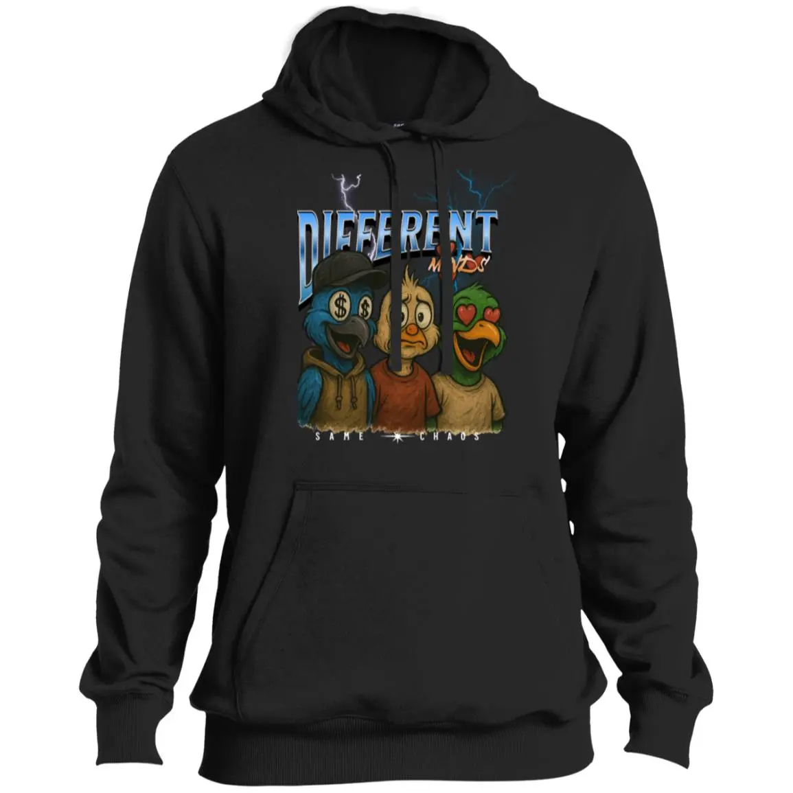 Men's Different Minds Anti-Shrink Zip Up Knit Pullover Hoodie Sweatshirt - Casual Long Sleeve Cotton-Poly Blend Top with Ring Detail, Stitched Hem, Pocket, 2XL, Zip Up Hoodie, Menswear, Polyester