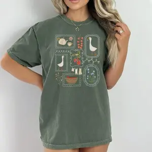 Comfort Colors Cottagecore Shirt, Goose Shirt, Gardening Shirt, Summer Spring Shirt, Gift for Her