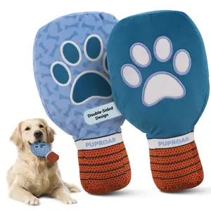 PUPROAR Pickleball Paddle Dog Toy - Squeaky Plush with Crinkle Paper, Fun & Perfect Birthday & Christmas Present Gift for Dogs