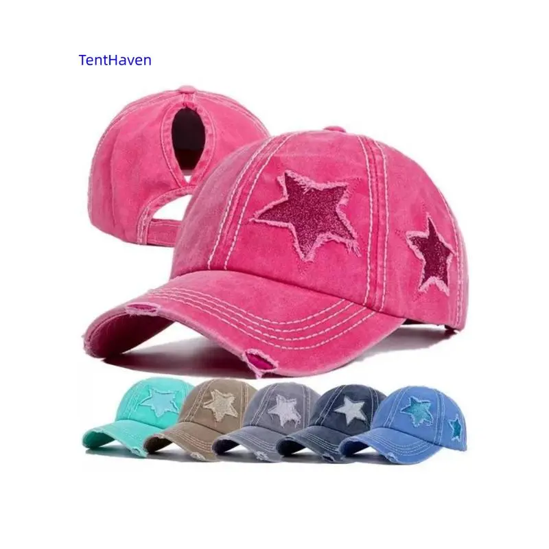 Star Decor Baseball Cap, Casual Unisex Design with an Adjustable Strap for Outdoor Sports and Sun Protection, Baseball Cap Design, Daily Wear