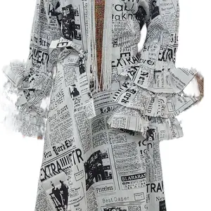 Magazine Dress - Unique Newspaper Print Design for Trendy Outfits