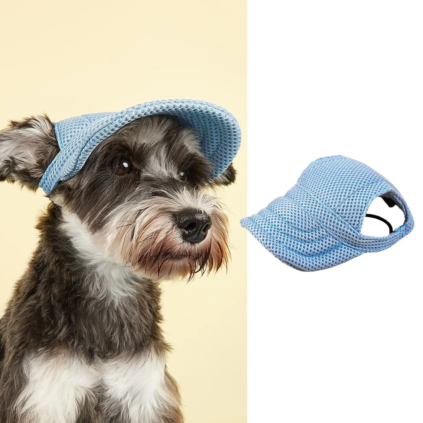 Trendy Mesh Dog Hat for Small & Medium Dogs - Stylish Sunshade Baseball Cap with Duckbill Design for Outdoor Activities & Sun Protection