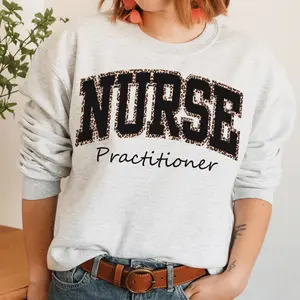 Nurse Practitioner Leopard T-Shirt, Sweatshirt & Hoodie - NP Apprecation Gift, NP Nurse Graduation Gift, Nurse Practitioner, New NP Grad Gift