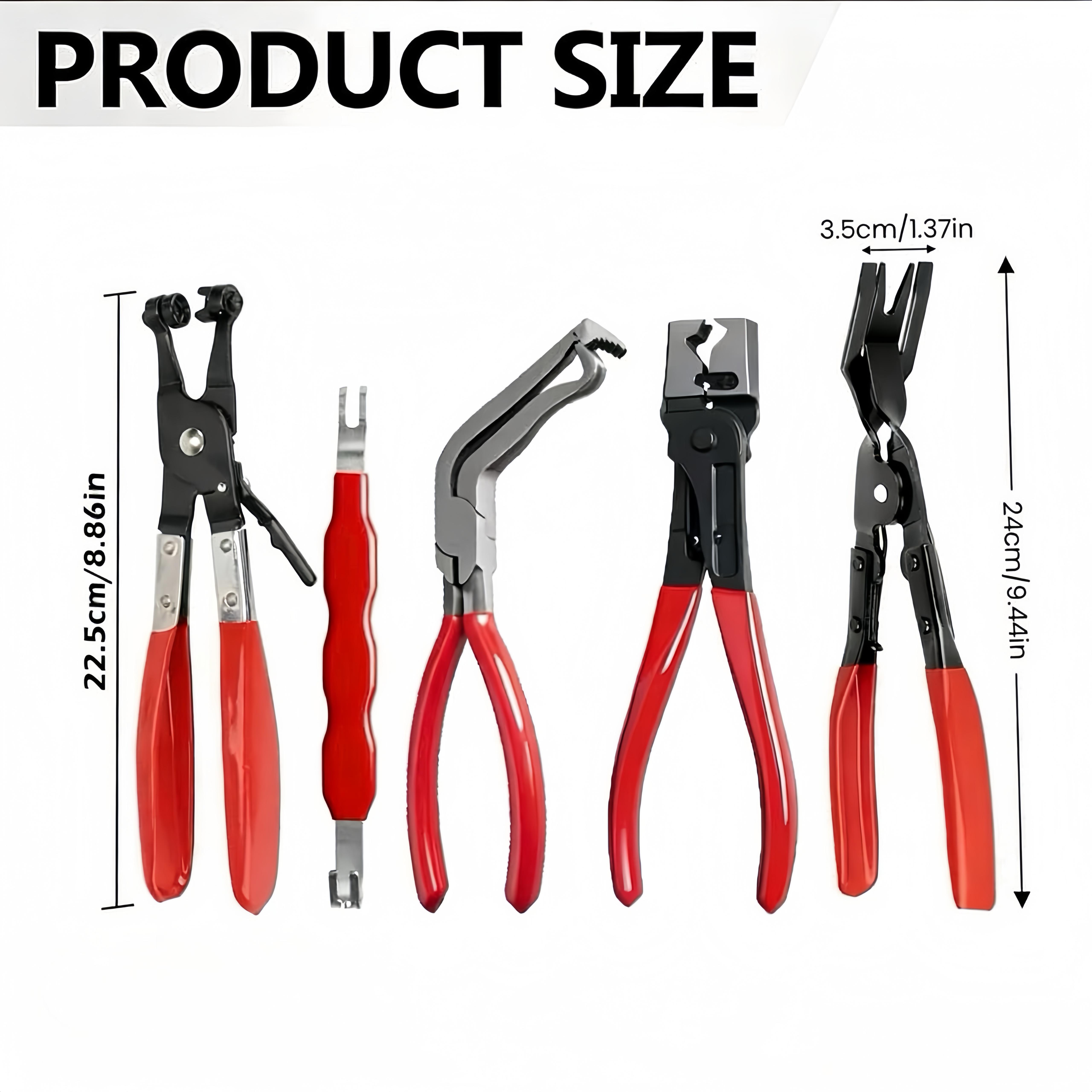 5PCS Professional Hose Clamp Pliers Set for Automotive Repair , Flexible Cable Fuel Line Removal Tool Kit ,Radiator, AC & Coolant Hose Clamp Removal Tool 5PCS Professional Hose Clamp Pliers Set for Automotive Repair , Flexible Cable Fuel Line Removal Tool Kit ,Radiator, AC & Coolant Hose Clamp Removal Tool