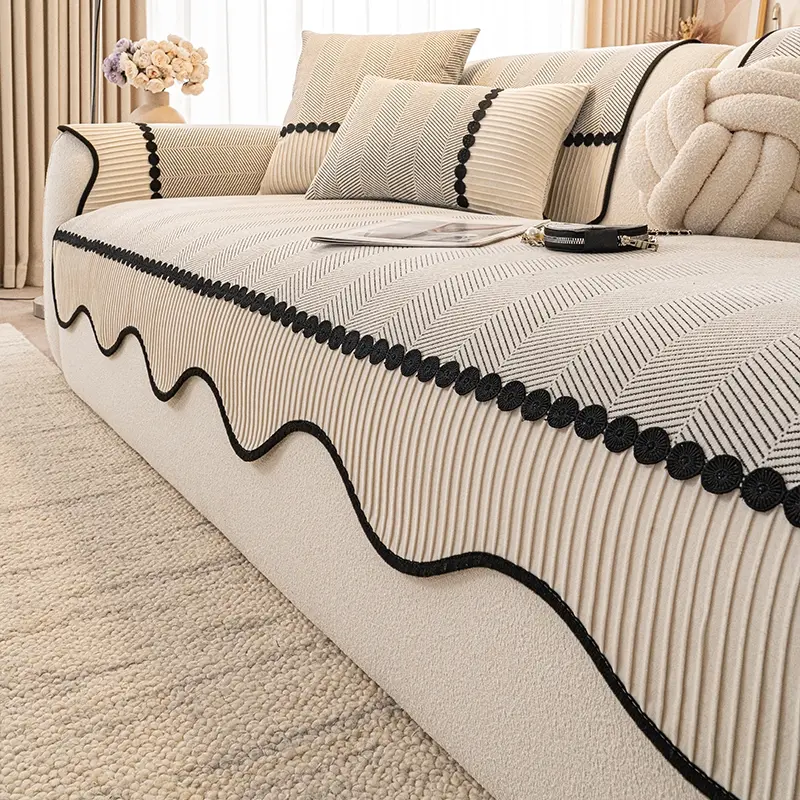 Pet-Friendly Chenille Sofa Cover, Sofa Protector Slipcover, Suitable for Armchairs and Sofas, Easy to Clean Home Decor for Living Room and Bedroom, Washable Couch Slipcover, Sofa Couch Covers