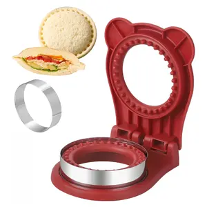 Uncrustable Sandwich Maker,Sandwiches Pocket Circle Shape, Sandwich Cutter for Breakfast and lunchboxes (Red) /Kitchen/Utensils