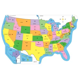 SHAPES ETC. Labeled U.S. -Practice Maps