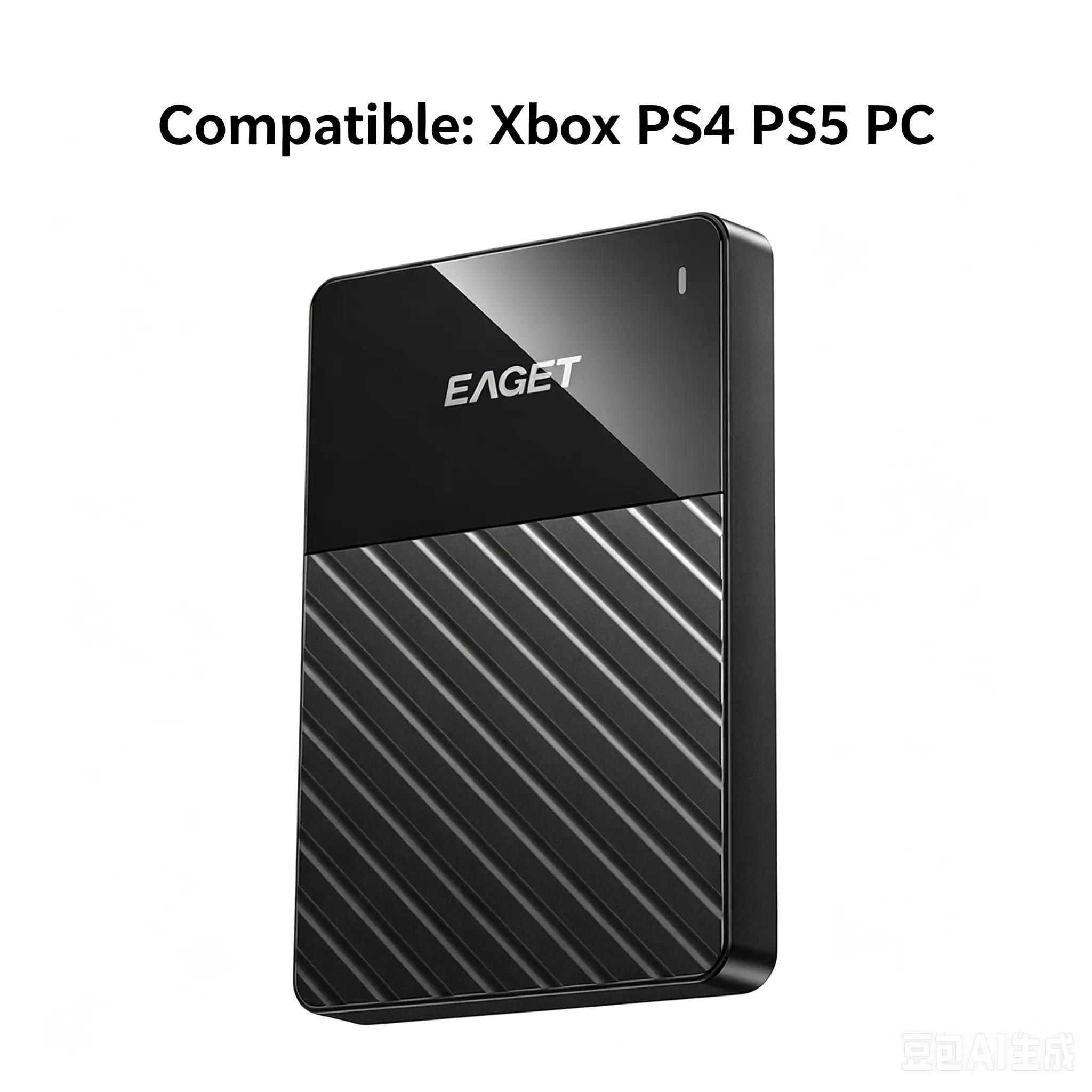Portable External Hard Drive, 2.5 Inch USB 3.0 HDD with 5Gbps High-Speed Transfer, Large Capacity 1TB/500GB/250GB, Plug & Play, Ultra Quiet Operation, Auto Hibernate, Compatible with PC, Mac, PS4/PS5, Xbox, TV, for Gaming, Office, File Backup & Daily Use