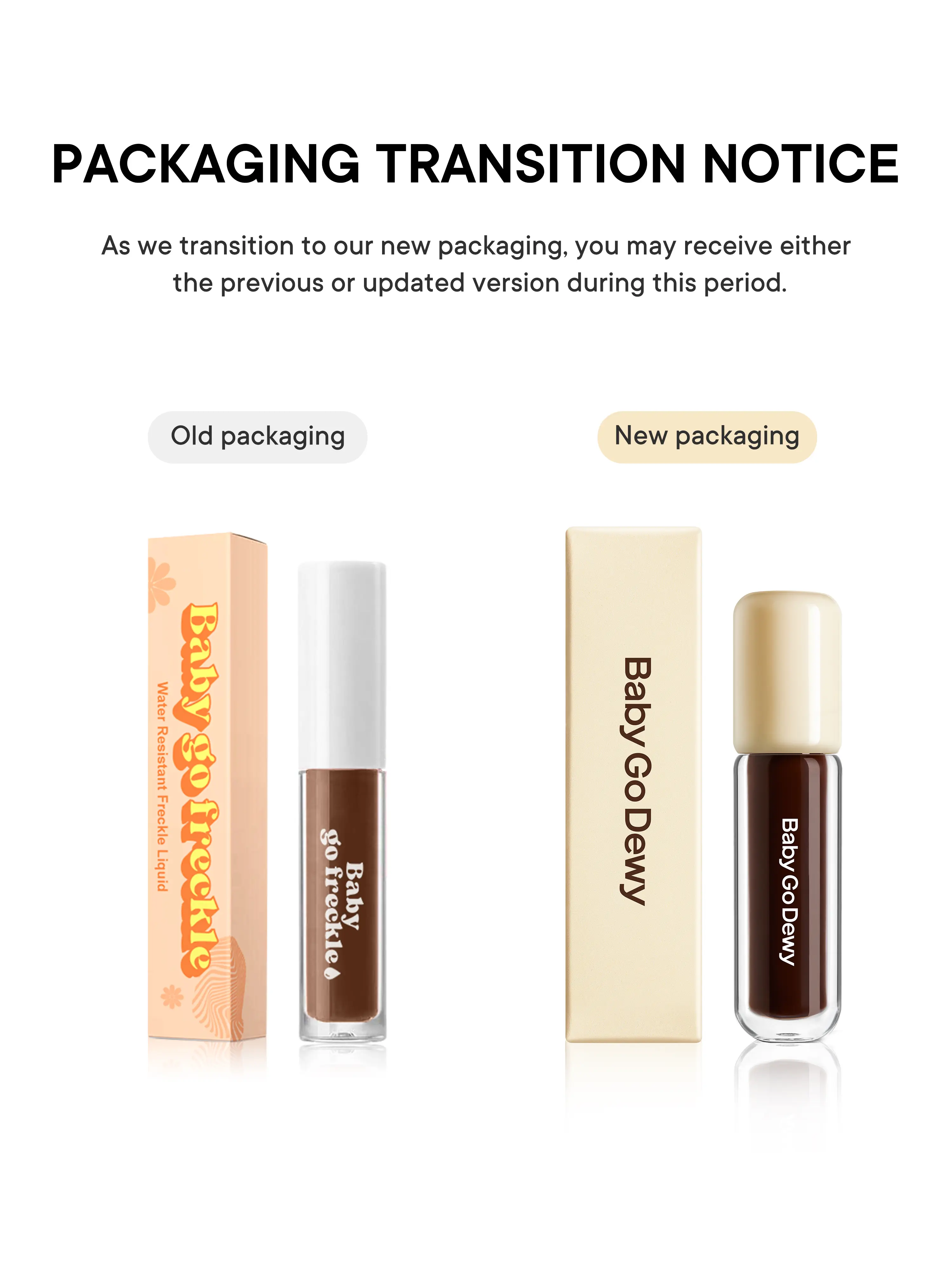 Baby Go Dewy Water Resistant Freckle Liquid Makeup Daily Concealer Evening Baby Go Dewy Water Resistant Freckle Liquid Makeup Daily Concealer Evening