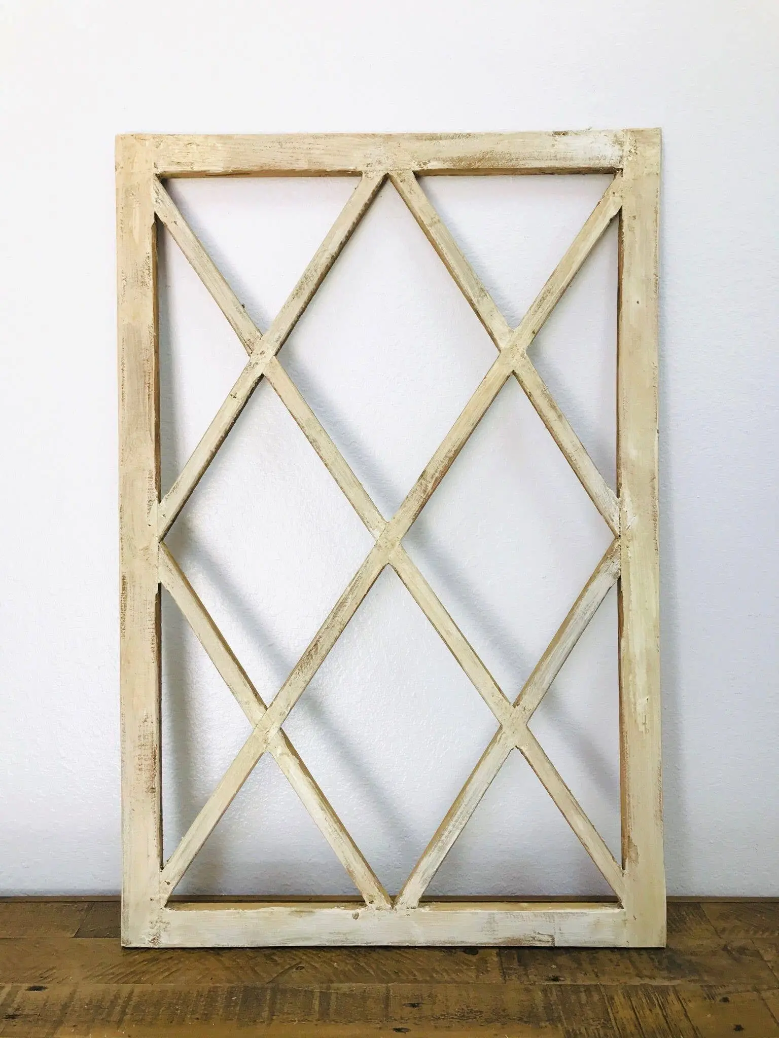36" Reggio Wood Window, White, Handmade - 4.9 (OOS)