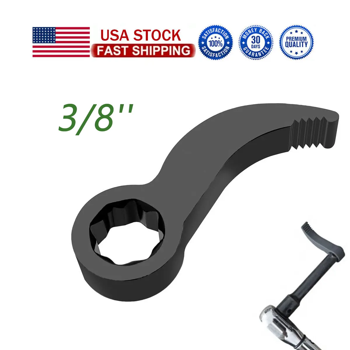 SJPACK Crowbar Adapter Head Tool - Adjustable Angle Pry Bar, 3/8" Ratchet Compatible, Durable for Car Wrecking & Key Applications, Durability