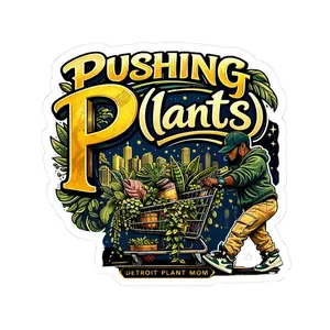 DPM: Pushing P(lants) Melanated Man - Kiss-Cut Vinyl Sticker