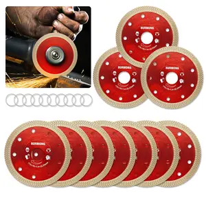 Tile Cutting Disc - 4.5" Saw Blades for Angle Thin Cutting Wheel for Porcelain,, Marble, Concrete, Brick, and Stone (10)
