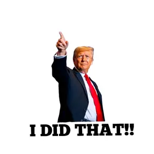 100pcs Trump I Did that Stickers Gas Pump Stickers Decal, Anti Trump Stickers, Fuck Donald Trump Mega Merchandise