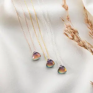 Mood Necklace Heart ¥ Real Mood Necklace ¥ Mood Changing Necklace