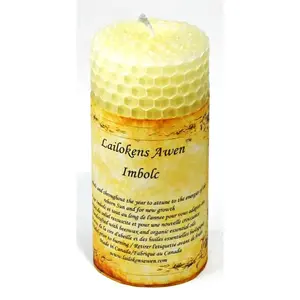 4" Imbolc Sabbat Lailokens Awen candle
