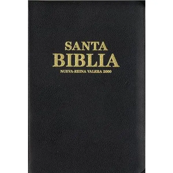 Used Santa Biblia Nueva Reina Valera 2020 - Black Genuine Leather Religious Book, 1016pp Very Good-Like New Condition, Pacific Press Publishing Association Spanish Bible for Religious Use