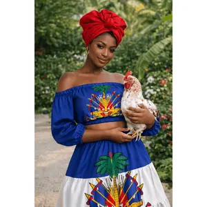 Haitian Heritage Two-Piece Skirt Set