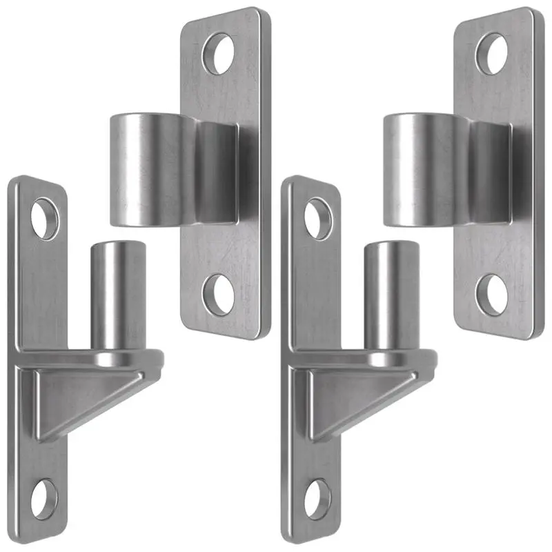 Heavy-Duty 304 Stainless Steel Gate Hinges - 1-Piece Set with 5/8 in Pin, 600 Lbs Load-Bearing Capacity for Farm Gates