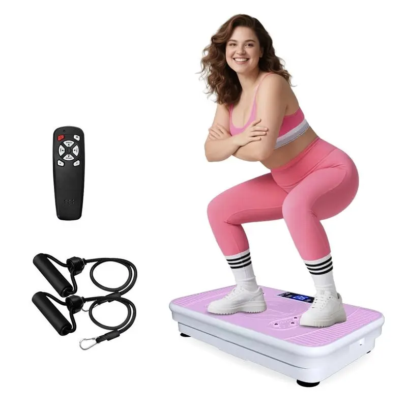 High-Power Vibration Plate Exercise Machine,300LBS Weight Capacity,  3Workout Modes for Home Gym Fitness Equipment Summervibes