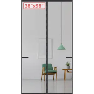 Upgraded  Screen Door for Tall Door to 38x98 with 42 Longer & Stronger ,Retractable Screen Doors,Heavy Duty Fiberglass Mesh Door Screen  Closure for Single Door