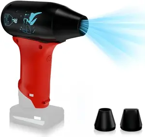 for Milwaukee 12V For M12 Lithium Battery Powered Jet Dry Blower, 130000RPM Compressed Air Duster, 3 Gear Adjustable Air Duster, Jet Fan Mini Blower for Tools, Car, Computer, Keyboard(No Battery)