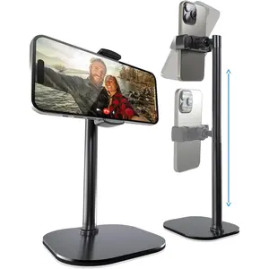 Cooper ChatStand -  Height Adjustable 9-14" Smartphone Holder for Desk Setups, Filming, Video Recording. 360° Rotation & 50° Tilt. Adjustable extendable phone tripod Cellphone mount stand