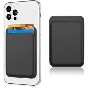 Magnetic Phone Cases for iPhone 17 16 15 14 13 12 Pro Max Plus Model, None-Cutout Mag 3 Safe Card Holder Stick on for Cell Phone, [Compatible with Magsafe] [with Wallet & Card Holder] [Military Drop Protection] Case for iphone 17 Pro Max White Black