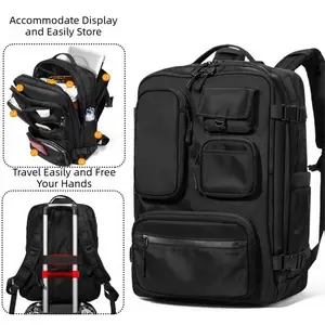 Dadamayar 30L Expandable Men's Travel Backpack - Water-Resistant, Adjustable Multi-Compartment, Breathable Mesh, Carry-All, Compact Laptop Bag with Shoe Compartment for Business Trip & Work, TikTokShopSpringGlowUp, Adjustable Multi-Compartment Backpacks,
