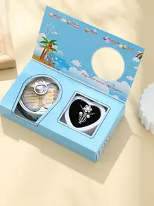 Elegant Pearl Gift Set Vacuum Pack Oyster Can Metal Necklace Pendant Pearl Box Set Three-Piece, Holiday Gift, Birthday Present, Valentine's Day Essential