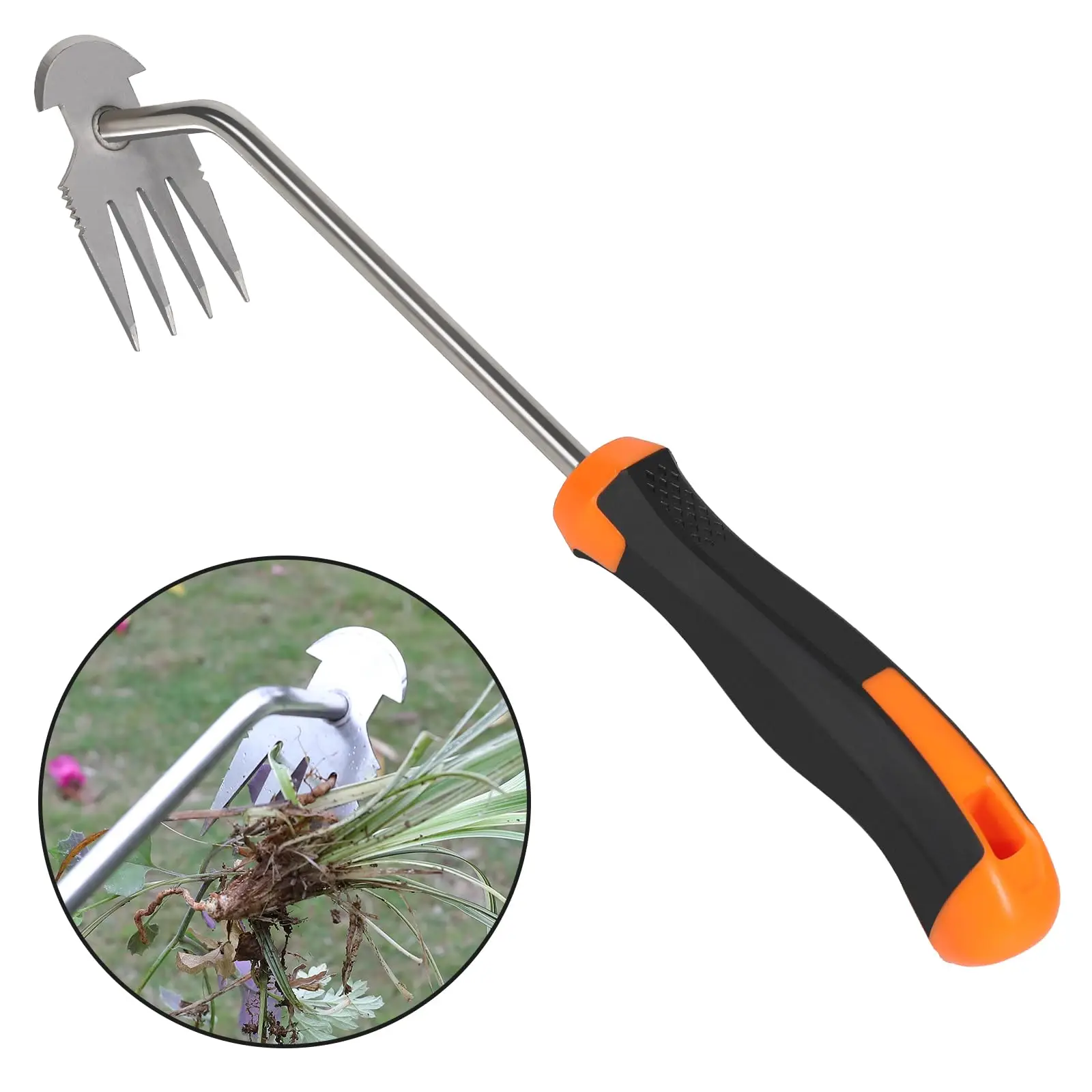 Garden Weeder Tool, Portable Garden Weeder Tool, Manganese Steel Weed Puller Tool, Hand Weeder Puller for Vegetable Gardening Backyard Farm Planting