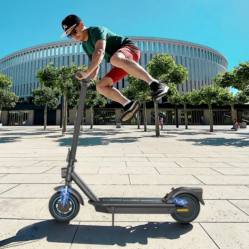 Electric Scooter-350W, 8.5-inch Solid Tires, 19MPH Speed, Long Range of 28miles, Suitable for Adults, Foldable Commuter E Scooter, Dual Brakes, Dual Shock Absorbers, Foldable Electric Scooter High-Performance with App Control