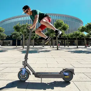 MAX PRO Electric Scooter-500W, 10-inch Solid Tires, 25MPH Speed, Long Range of 28miles, Suitable for Adults, Foldable Commuter E Scooter, Dual Brakes, Dual Shock Absorbers, Foldable Electric Scooter High-Performance with App Control