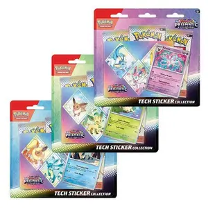 Pokemon TCG Scarlet & Violet Prismatic Evolutions Tech Sticker Collection Unique Designs for Collectors Enhance Your TCG Setup