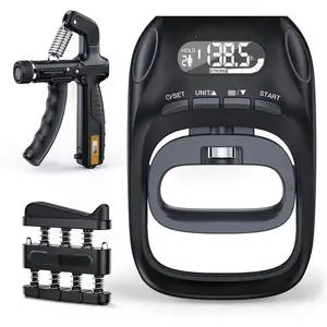 Grip Strength Tester Set with Hand Strengthening Tools – Track Progress, Build Strength & Support Hand Recovery (3-in-1 Kit)