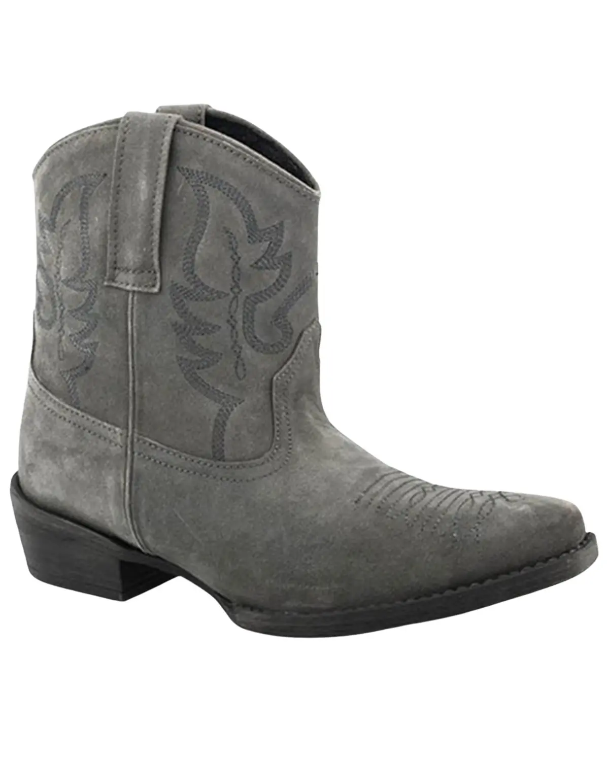 Women's Women'S Dusty Ii Cow Suede Western Booties Snip Toe - 09-021-0191-3095 Gy