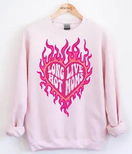 Long Live Hot Moms Graphic Top