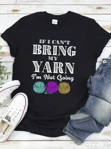 100% Crochet Lover T-Shirt for Women | Humorous Yarn Lover Quotes and Yarn Ball Designs, Lightweight Breathable Short Sleeve Round Neck Casual Top, Comfortable Gift for Knitters and Crocheters, Available in Both Men'S and Women'S Styles