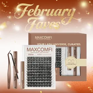 Russian Lashes Astra | MaxComfi Voluminous Lashes Without Bulk Lyra Downy style LongLasting Waterproof Super Soft Thin Band MagicMagicSoft Eyelashes Extensions for Flawless Natural Daily Volume Style BeginnerFriendly DIY Makeup Cosmetic