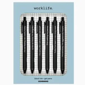 Funny Worklife Quotable Gel Pen Set