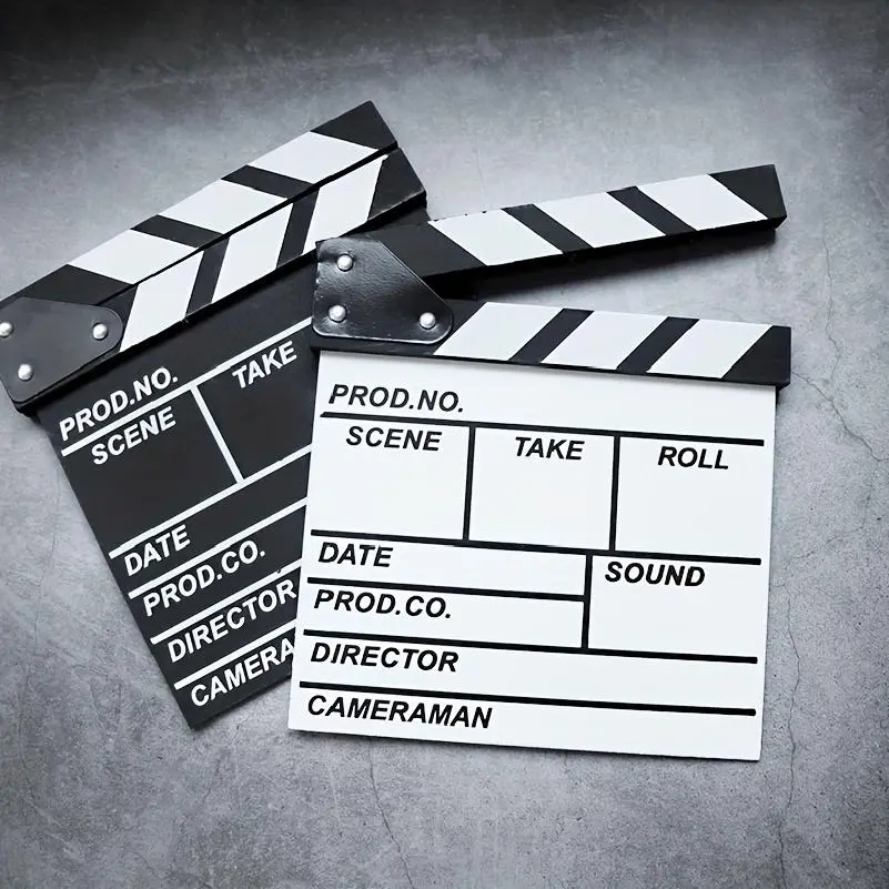 Wooden Clapper Board, 1 Count Creative Decoration Display Piece, Photography Prop, Party Decoration Supplies for Home Party
