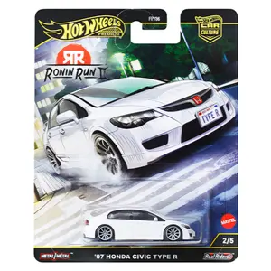 Hot Wheels Car Culture 2025 Ronin Run ll '07 Honda Civic Type R, 1:64 Scale, Diecast Model Car